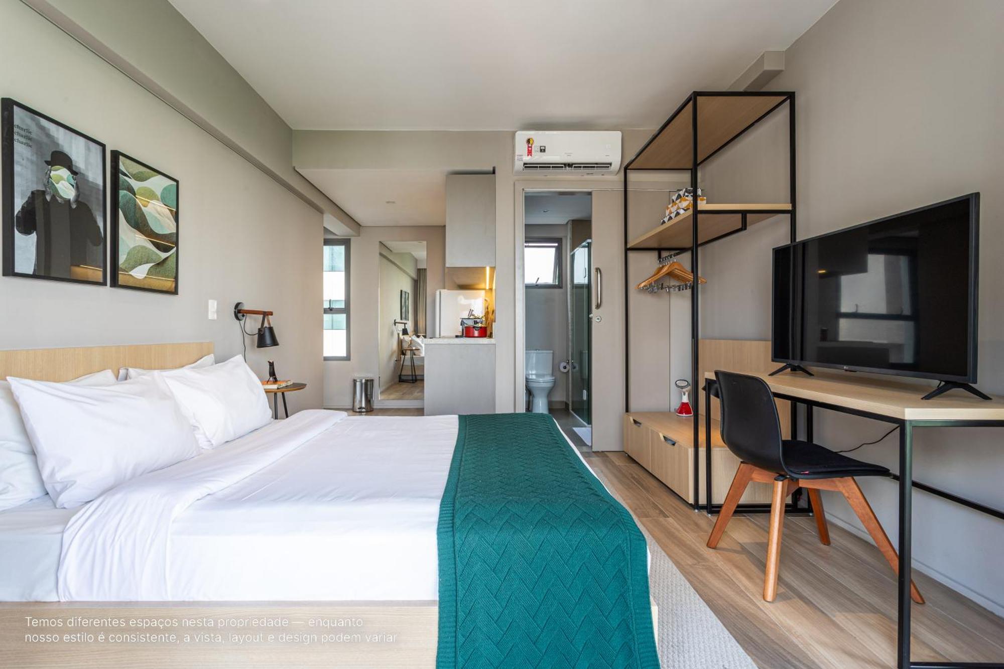 Apartamentos Proximos Ao Masp E A Metros Da Estacao Consolacao E Avenida Paulista - Next Haddock サンパウロ 部屋 写真