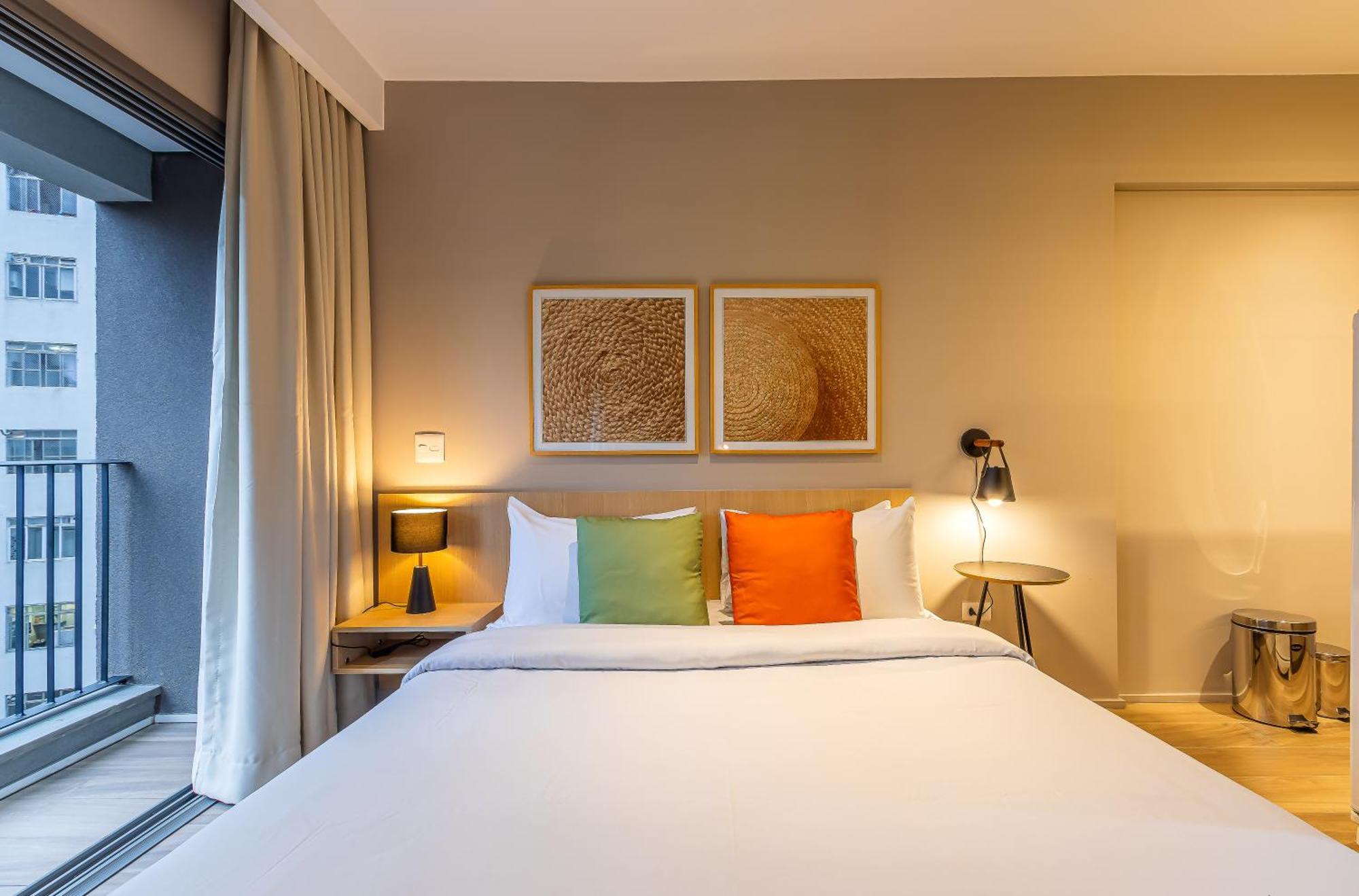 Apartamentos Proximos Ao Masp E A Metros Da Estacao Consolacao E Avenida Paulista - Next Haddock サンパウロ 部屋 写真
