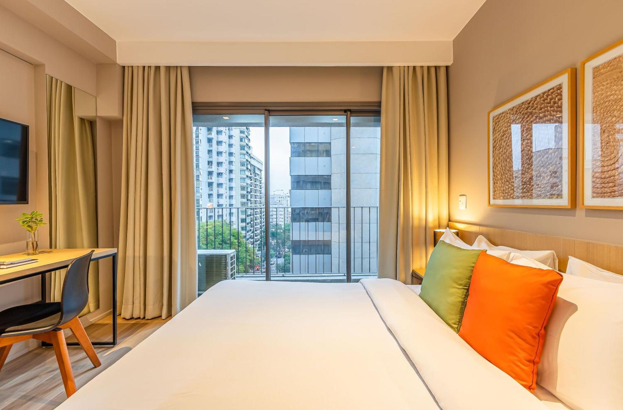 Apartamentos Proximos Ao Masp E A Metros Da Estacao Consolacao E Avenida Paulista - Next Haddock サンパウロ 部屋 写真